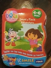 Vtech V.Smile Smartridge - Dora's Fix-It Adventure - Teaches Shapes, Colors NEW