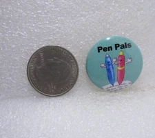 1995 American Girl Pen Pals Button Pin
