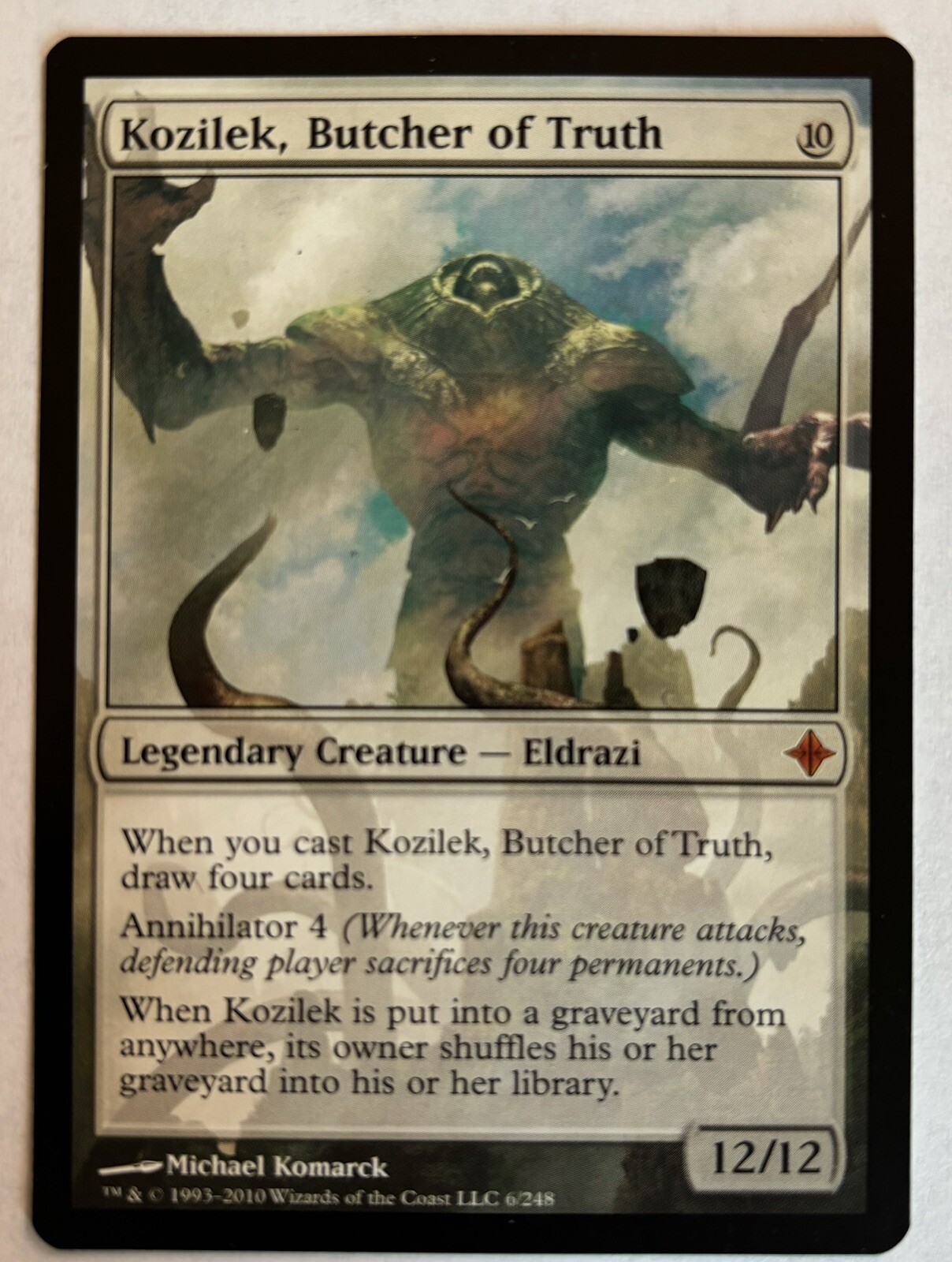 MTG  Kozilek, Butcher of Truth NM Rise of the Eldrazi