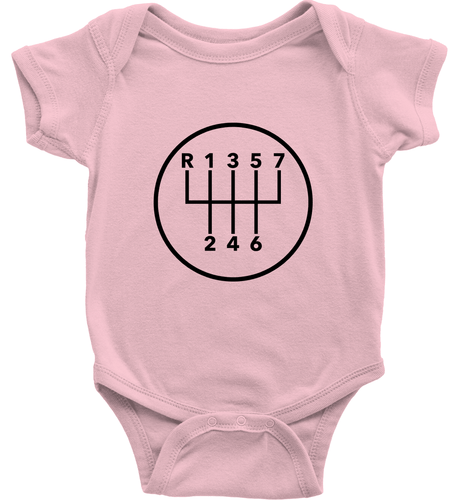 7 Speed Manual Transmission Gears Toddler Kids Tee Youth T-Shirt Baby Bodysuit - Picture 4 of 32