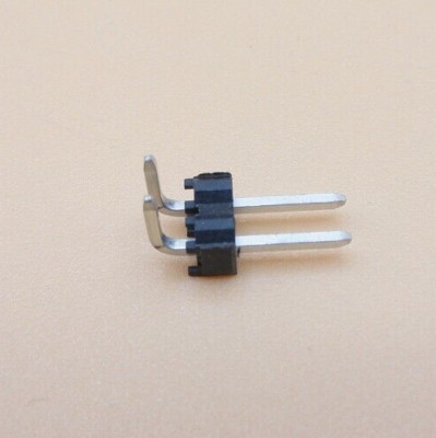 1x2 Pin 2.54mm Right Angle Male Pin Header Connector - 90 deg (Qty 185)