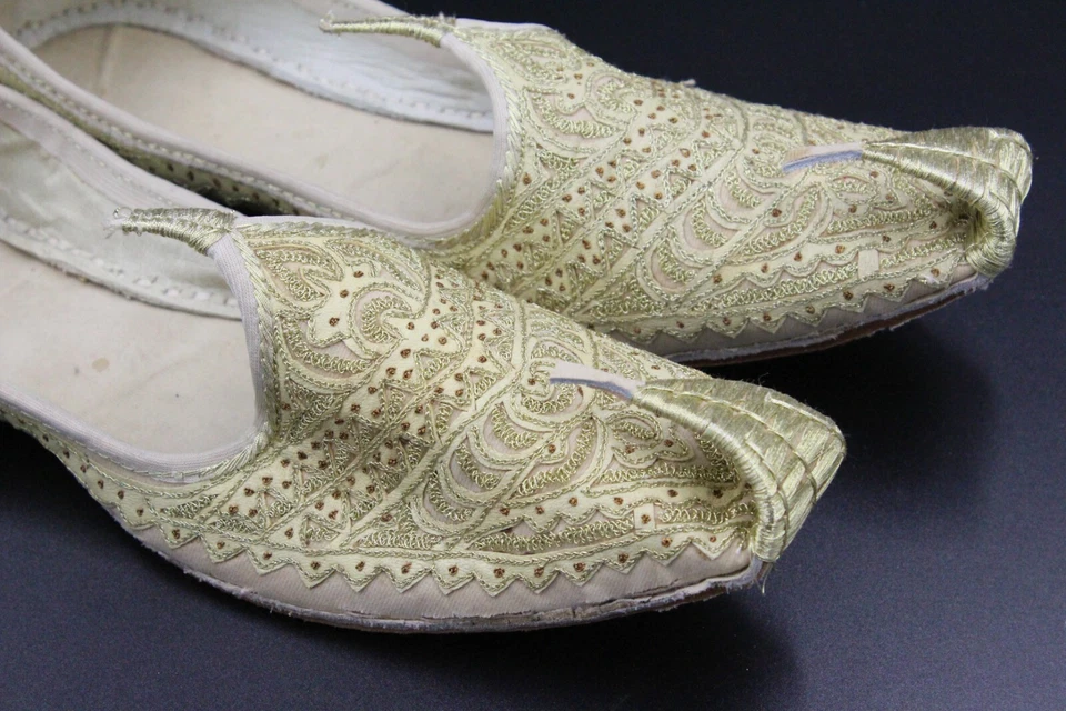 Zapato de Boda Unisex, Zapato Aladdin, Zapato de Cuero Color Dorado, Zapato de Fiesta de Disfraz, Foto 3 de 4