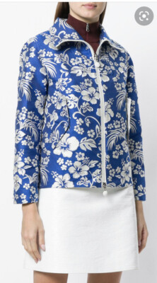 NWT Moncler Cotton Marilyn Jacket in Blue SIZE 00 | eBay