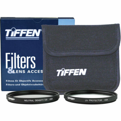 New Tiffen 37mm Video Twin Pack Clear & ND6 Filter Set - 2 Filters MFR #37VTP