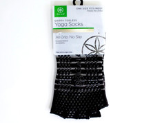 Gaiam Grippy Toeless Yoga Socks One Size Gray