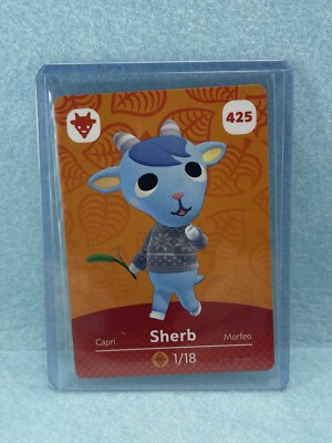 Sherb #425 Animal Crossing Amiibo Card NA Series *Mint