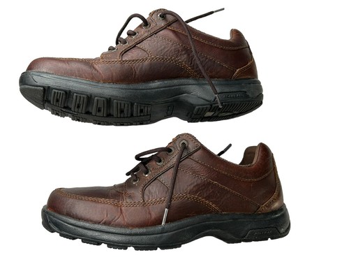 Dunham Shoe Mens 8.5 Brown Midland Oxford Casual Waterproof Slip Resistant 8500! - Picture 7 of 13