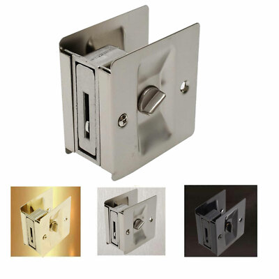 Litepak Pocket Door Lock Privacy Sliding Elegant Easy Install w Screws