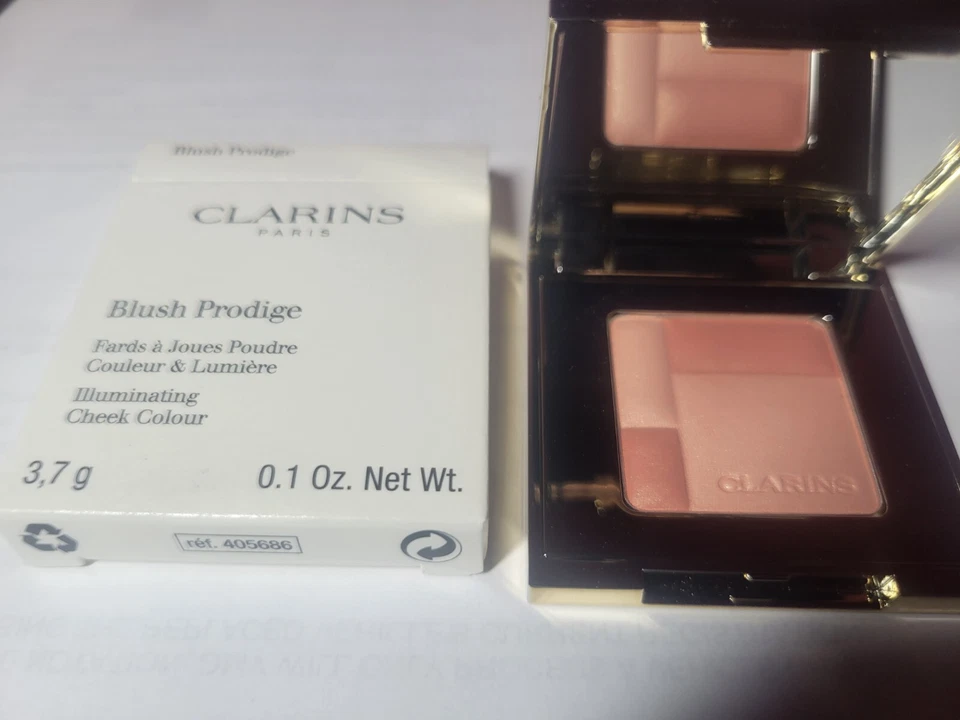 PACK de 2 Clarins Rubor Prodige Iluminador Color de mejillas #02 Suave Melocotón Nuevo en caja 0,1 OZ Foto 2 de 4