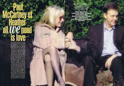 CLIPPING 2000 PAUL & HEATHER McCARTNEY PRESSESCHNITT (4 Seiten)