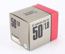 BOX ONLY FOR A 50/1.8 CANON FD FOAM WARRANTY CARD/211125