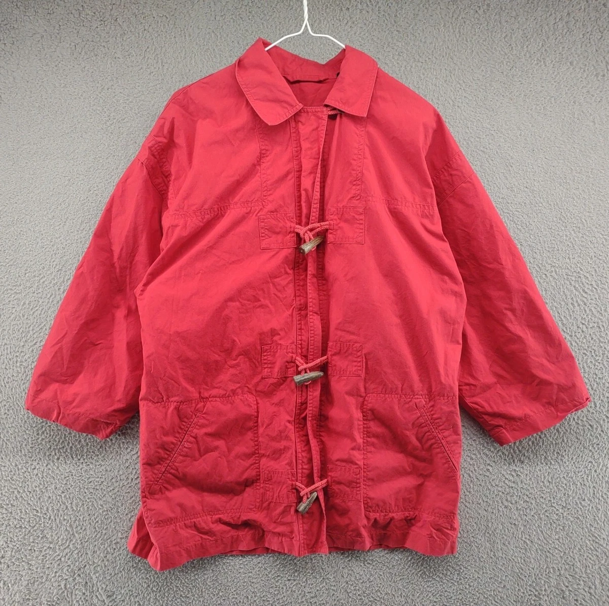 Burberry red store jacket womens