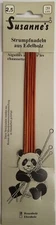 Suzanne's ROSEWOOD  DOUBLE POINT Sock Needles 20 cm, Various Sizes
