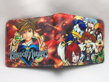 Kingdom Hearts Sora Anime Wallet Leather PU Bifold Wallet Coin Money Cilp