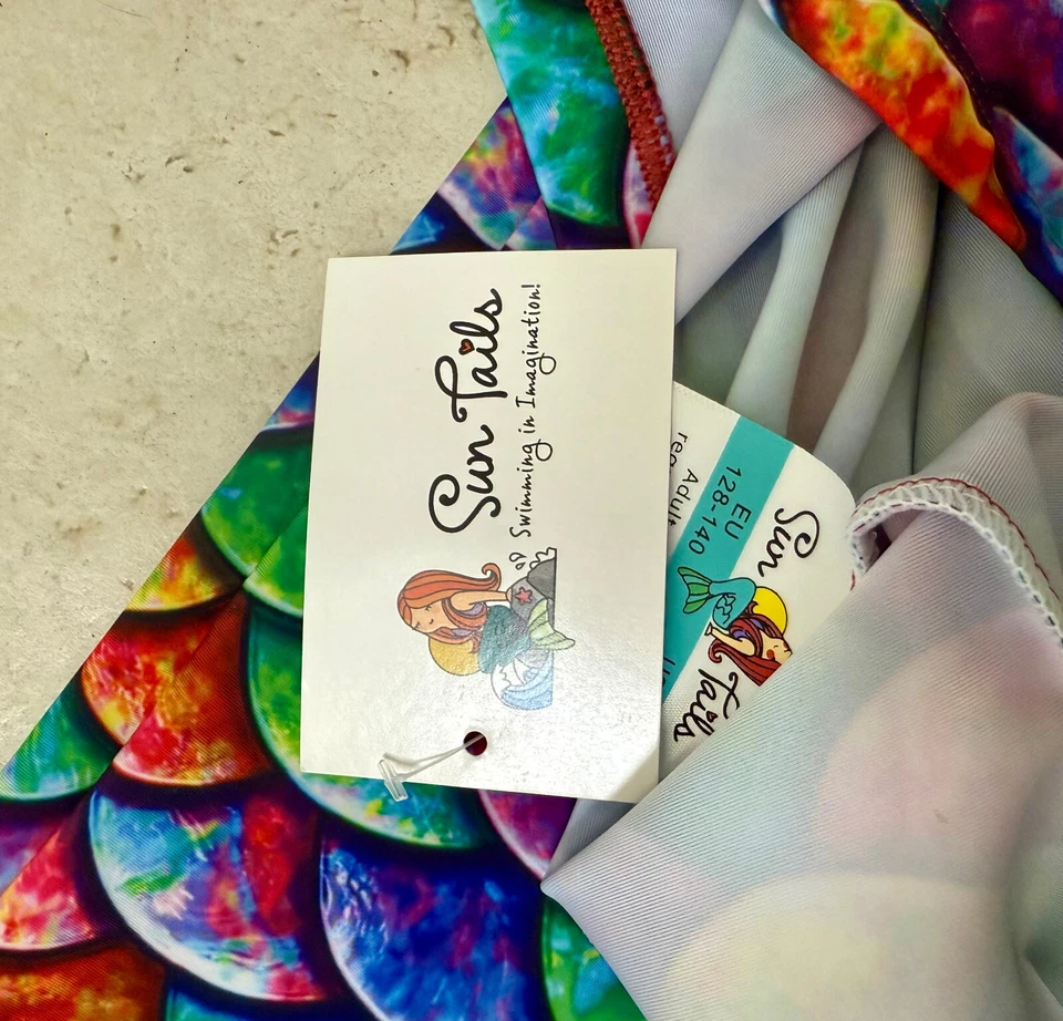 Cola de sol Hawaiian Rainbow cola de sirena + juego de monoaleta para nadar - Nuevo con etiquetas Foto 2 de 4