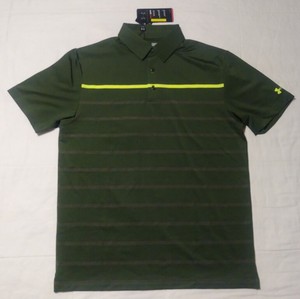 yellow under armour golf shirt