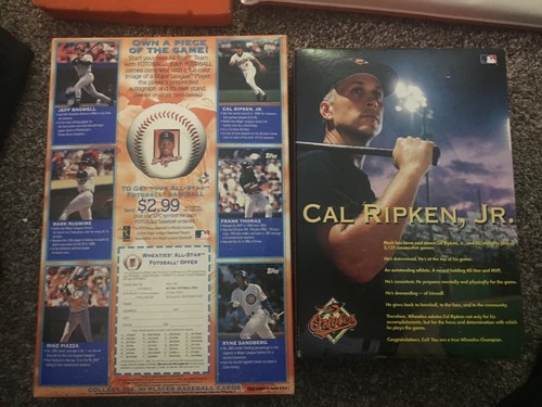 Wheaties Boxes 1995 Ripken y All Star Infielders Ripken, Piazza & Sandberg - Imagen 2 de 2