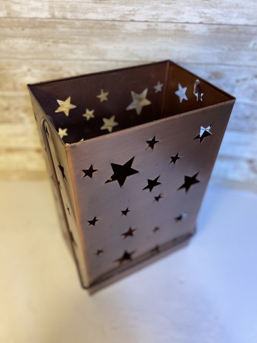 "Luminaria de linterna de metal estrellas rústicas para vela de pilar de 12"" de alto se adapta a vela de pilar de 3"" de diámetro" - Imagen 2 de 14