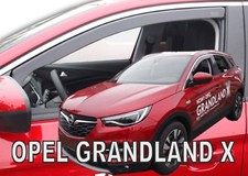 Deflettori Aria Per Opel Grandland X Dal 2017 Set 2 Antiturbo Antivento Heko