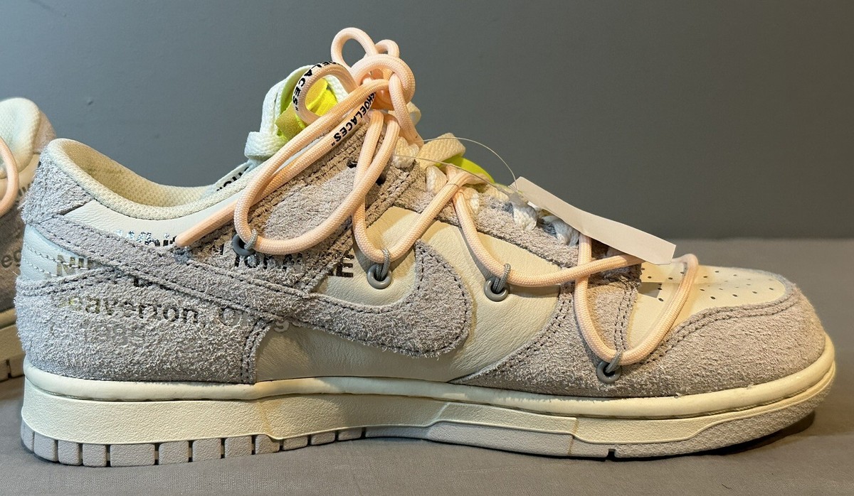 Dirty Dunk① jakebllockyoyo Nike Dunk Low Off-White Lot 12 of 50 DJ0950-100 Men's Size 8