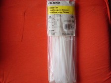 11" 100 WHITE NYLON CABLE WIRE ZIP TIES 75LB MADE IN USA QUALITY MILITARY SPECS
