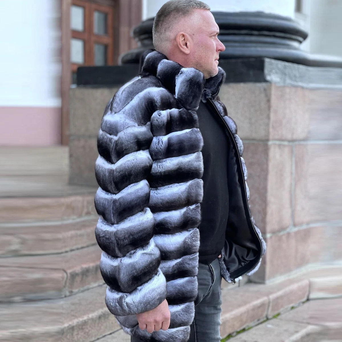 Men's Rabbit Fur Coat