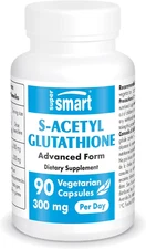 Supersmart S-Acetyl Glutathione 300Mg per Day (High Absorption) Stable Form of L