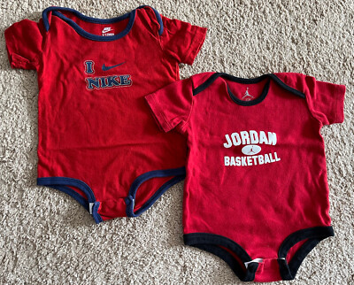 Infant Nike One Piece Nike Baby Bodysuit Set Of Red One Piece - Main Image