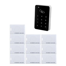 RFID Access Reader Touchpad Keyboard Door Control ID 125KHz Proximity White Card