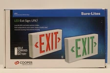 Cooper SURE-LITES LED Exit Sign GREEN OR RED LPX7