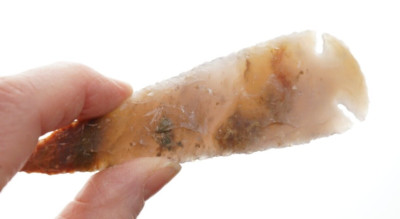 Translucent 5.1'' Flint Spearhead Head Point Knife Blade Arrowhead I-267