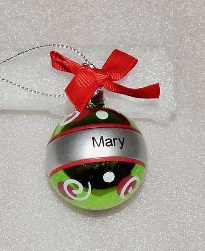 Christmas Keepsake Ornaments Green Ganz 2" x 1 1/2" You Choose Many Names 178Y - Picture 91 of 130