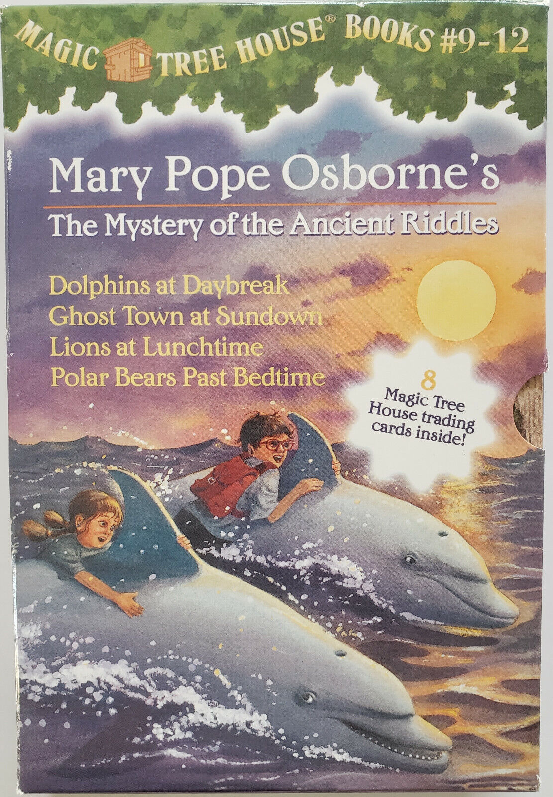  Magic Tree House Boxed Set, Books 9-12: Dolphins at Daybreak,  Ghost Town at Sundown, Lions at Lunchtime, and Polar Bears Past Bedtime:  9780375825538: Mary Pope Osborne, Sal Murdocca: Books