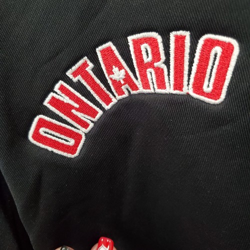 Nike Dr-Fit Mens XXL/TTG/EEG Black Red Full Zip Long Sleeve Jacket With Ontario - Picture 5 of 12
