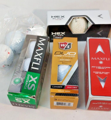 New Maxfli Straightfli  Golf Balls Long Flight Distance, Top Flite XL2000, more!
