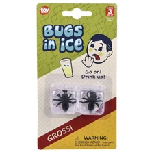 Rhode Island Novelty - Joke Gag Toys - BUGS IN ICE CUBES - New