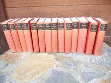 Old Black ‘s Readers Service Company HC Red Gold Black Book Set of 14 Decor