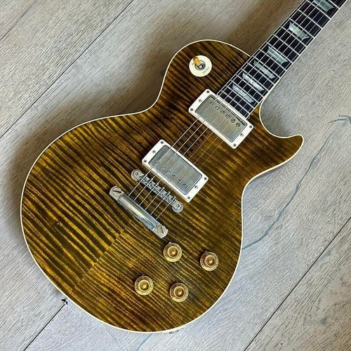 Electric guitar plain maple board top glue flame veneer small pin bridge and bon - Picture 5 of 9