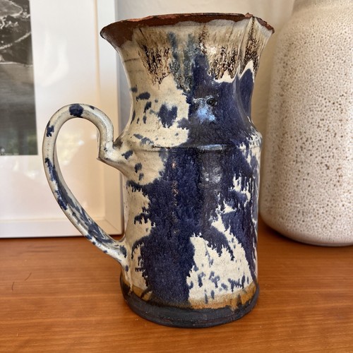Ancien pichet vase poterie boutiques atelier moderne milieu de siècle Paul Volckening années 60 MCM