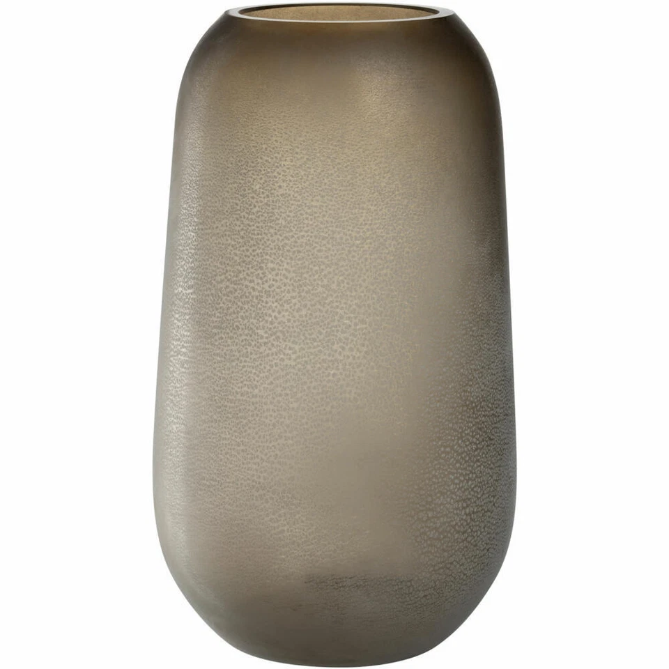 Leonardo Vase Trogolo Blumenvase Tischvase Dekovase Glas Taupe H 40 cm 033204