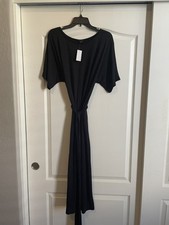 Ann Taylor Classic Black Knit Maxi Dress - Size Medium - New w/tags Retail $129