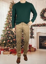 Men's Weatherproof Vintage W34 L30 Khaki Classic Fit Stretch