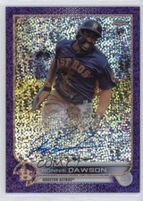 2022 Topps Chrome Rookie Purple Speckle Refractor /299 Ronnie Dawson Auto 17a6