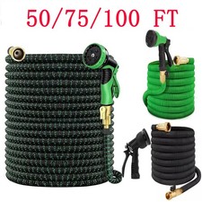 50ft Water Hose - Upgraded Leakproof Lightweight No-Kink Garden Hose, Flexible