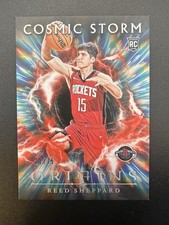 Reed Sheppard 🚀 • Panini Origins 'Cosmic Storm' /75 • Houston Rockets