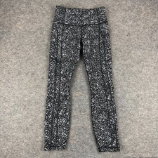 Athleta Ultimate Stash 7/8 Leggings 24" Speckled Pockets Womens Small S