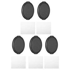 72mm Lens Cap, 5 Pack Sides Pinch Snap Camera Lens Cover for Front Lens