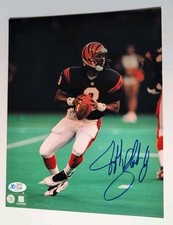 Jeff Blake Dropback Auto Autograph 8x10 Signed NFL Bengals ECU Pirates Gift
