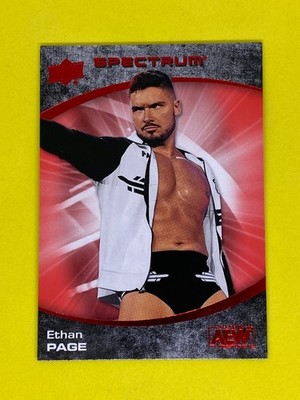 Ethan Page AEW Upper Deck 2021 Spectrum Numbered Parallel /50 Wrestling Card