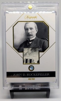 2023 Keepsake Ed * JOHN D. ROCKEFELLER - Stock Certificate Relic & Topaz Gem /50